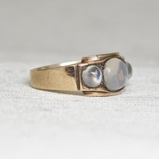 画像5: ゴールド・ムーンストーンリング (5)