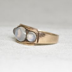 画像2: ゴールド・ムーンストーンリング (2)