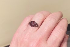 画像9: ゴールド・ガーネットリング　 (9)