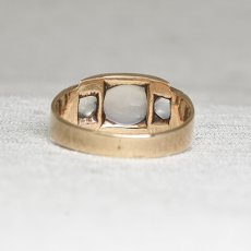 画像4: ゴールド・ムーンストーンリング (4)