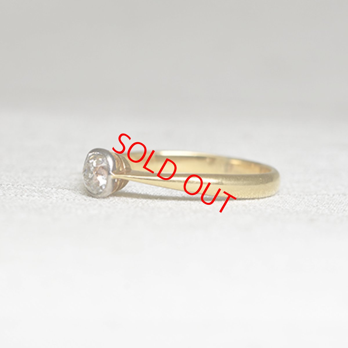 画像2: Sold ゴールド・ダイヤモンドリング（18金） (2)