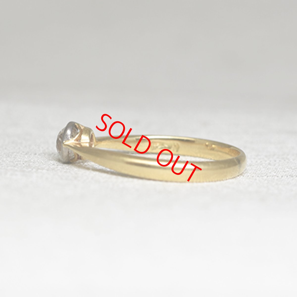 画像3: Sold ゴールド・ダイヤモンドリング（18金） (3)