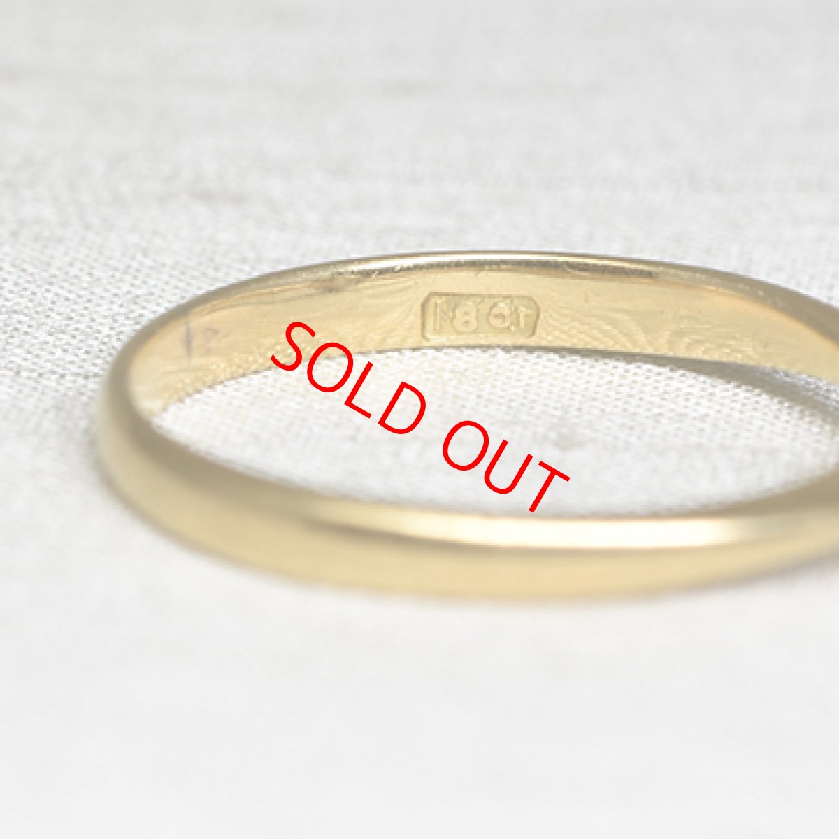 画像6: Sold ゴールド・ダイヤモンドリング（18金） (6)