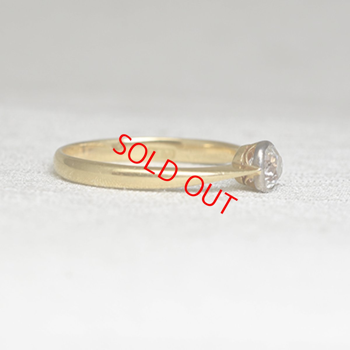 画像5: Sold ゴールド・ダイヤモンドリング（18金） (5)
