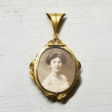 画像3: ゴールド・フローレンスモザイクイヤリングペンダント (3)