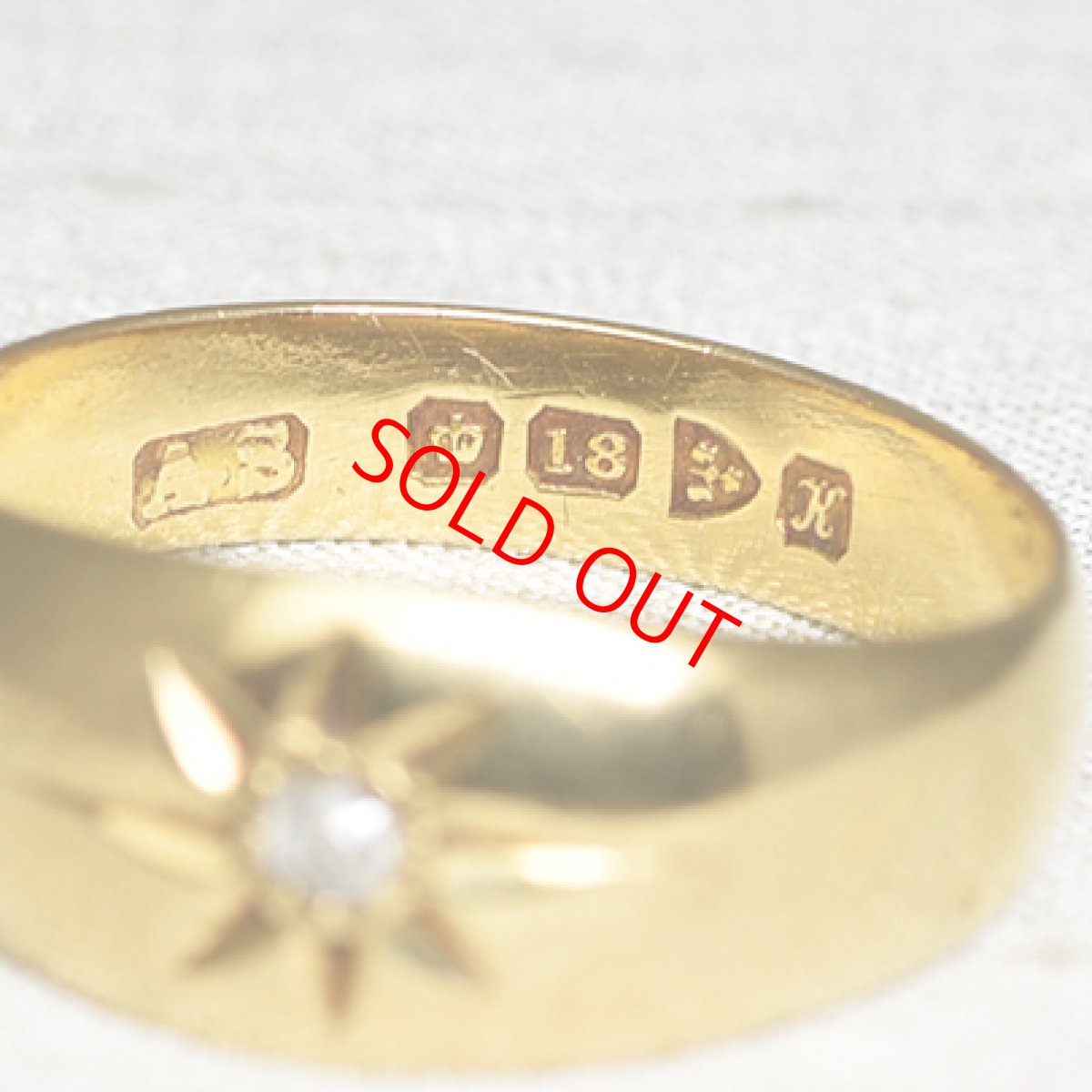 画像5: Soldゴールド・ダイヤモンドリング（18金） (5)