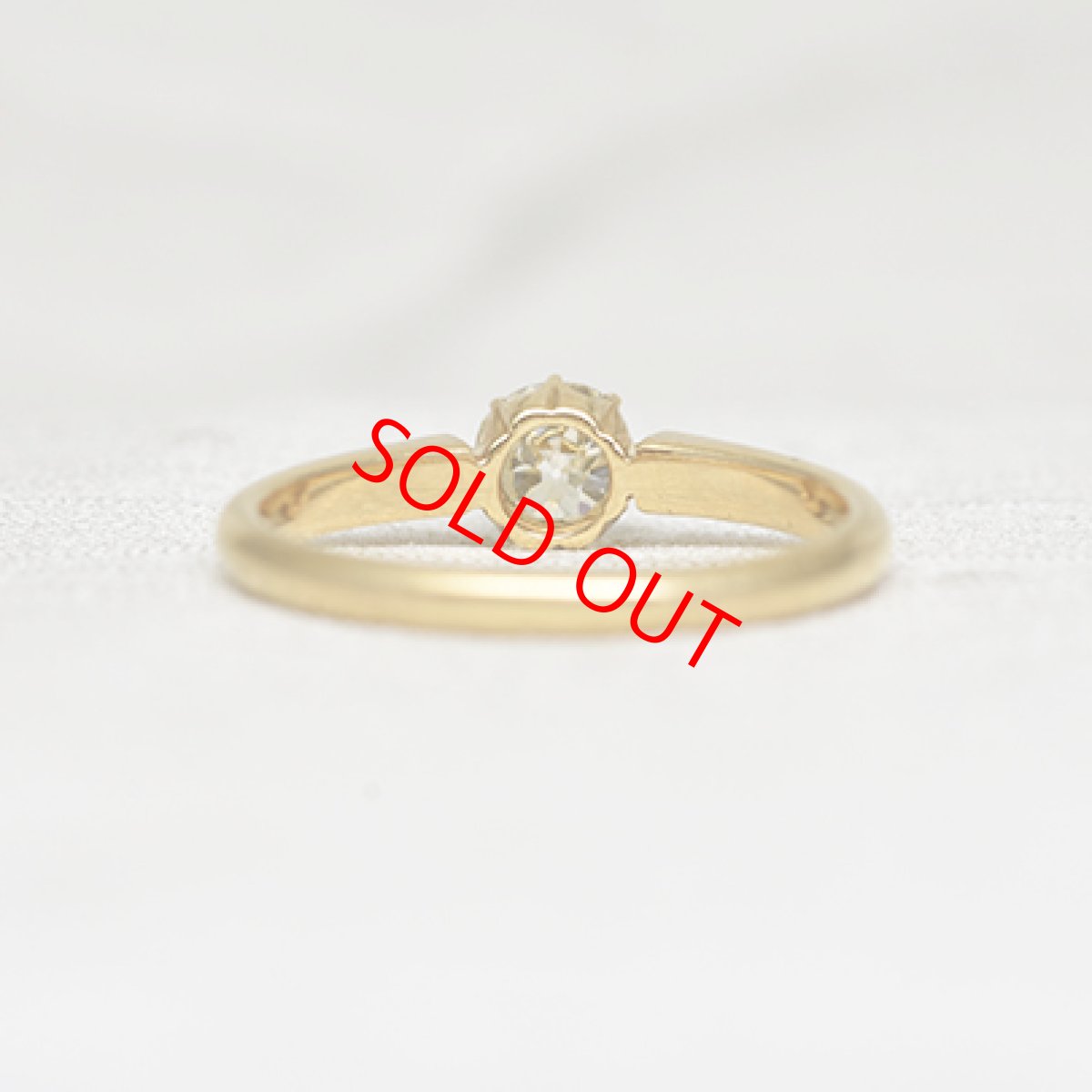 画像4: ゴールド・ダイヤモンドリング（18金） (4)