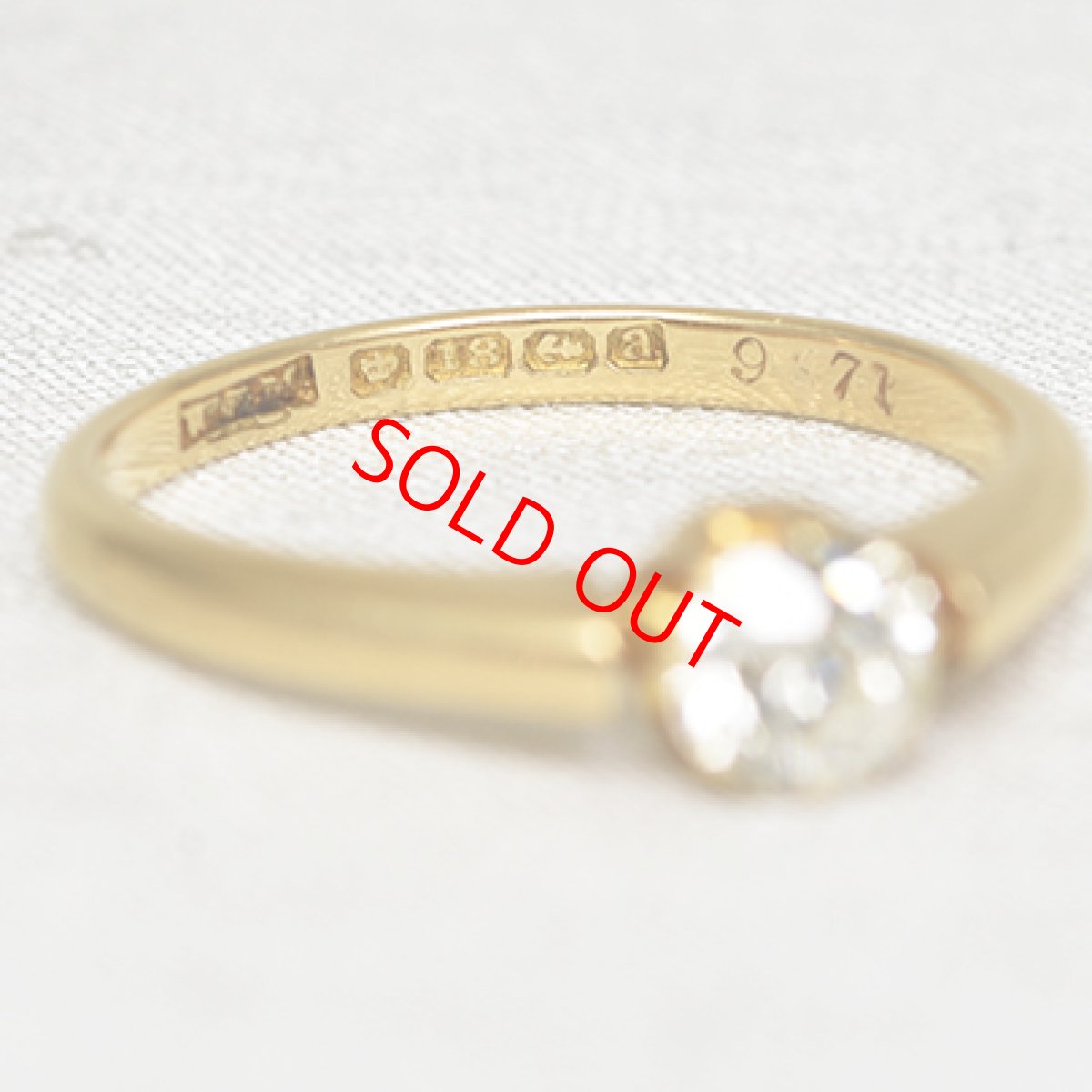 画像6: ゴールド・ダイヤモンドリング（18金） (6)