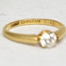 画像6: ゴールド・ダイヤモンドリング（18金） (6)