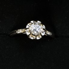 画像7: ゴールド・pt・ダイヤモンドリング　18金 (7)