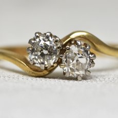 画像7: ゴールド・pt・ダイヤモンドリング　18金 (7)