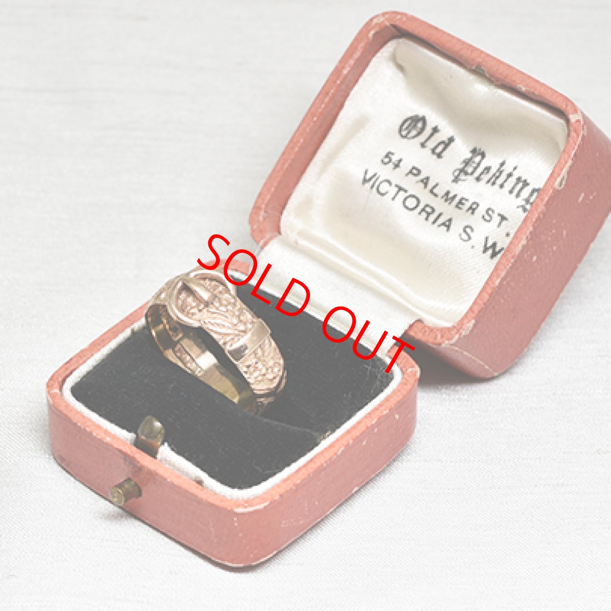 画像8: Sold ゴールド・バックルリング（9金） (8)