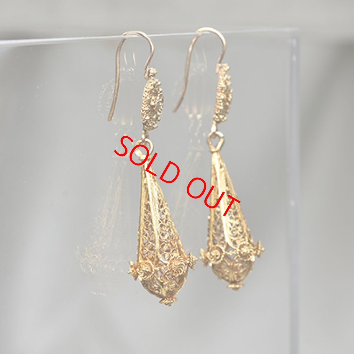 画像4: Sold ゴールドイヤリング　（20ct） (4)