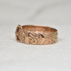 画像3: Sold ゴールド・バックルリング（9金） (3)