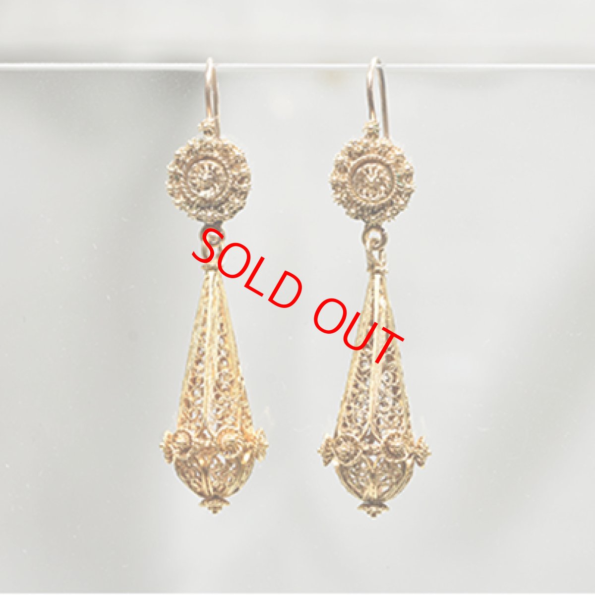 画像1: Sold ゴールドイヤリング　（20ct） (1)