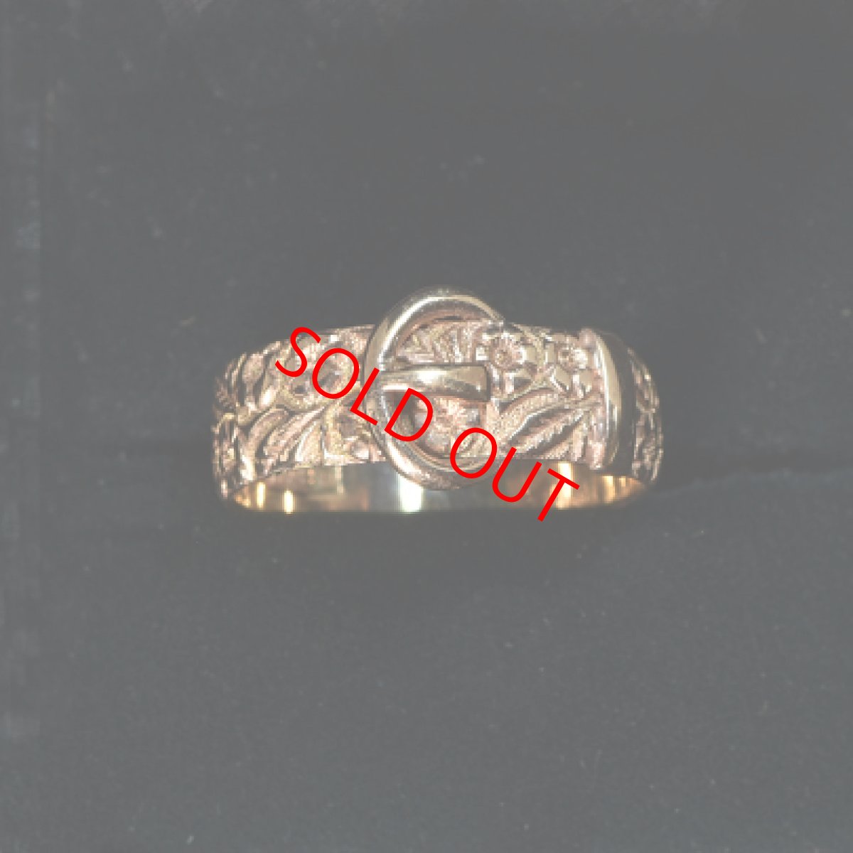 画像7: Sold ゴールド・バックルリング（9金） (7)