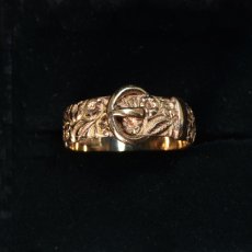 画像7: Sold ゴールド・バックルリング（9金） (7)