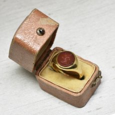 画像9:  ゴールド・コーネリアンインタリオリング　（18ct） (9)