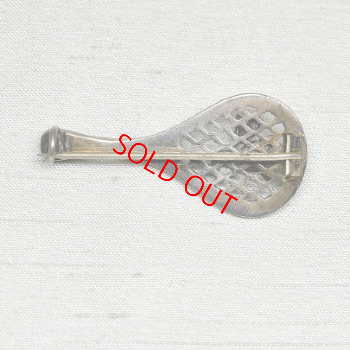 画像2:  Sold sv.ターコイズ・パールブローチ (2)