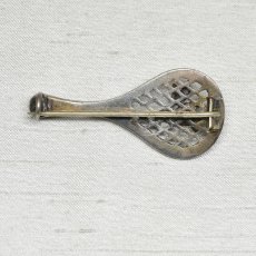 画像2:  Sold sv.ターコイズ・パールブローチ (2)