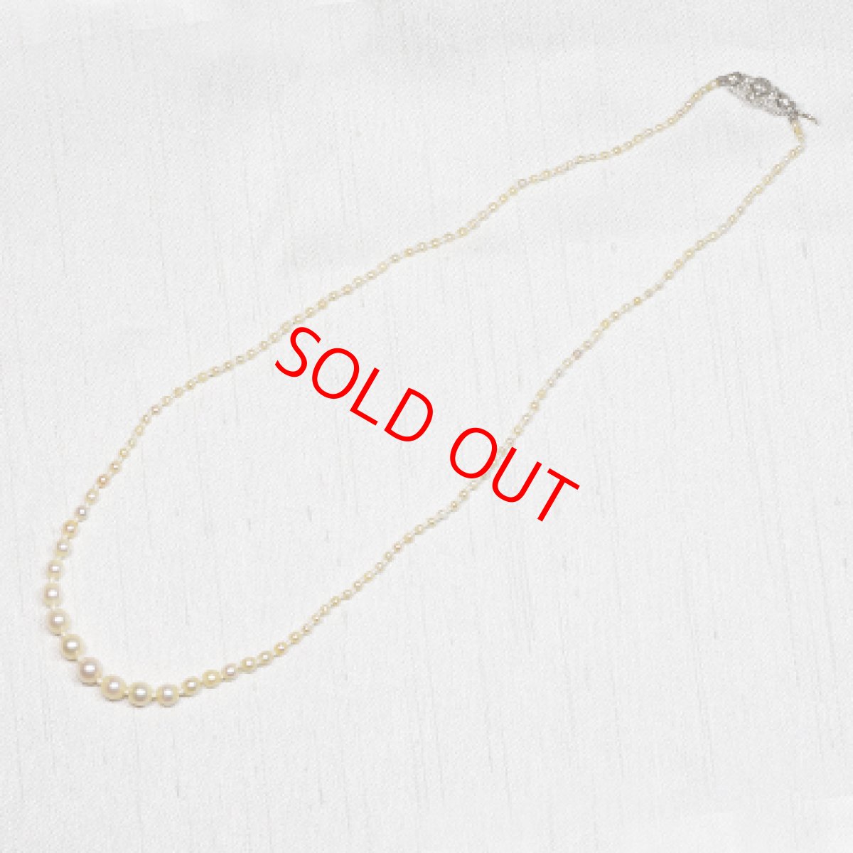 画像3: ゴールド・ダイヤモンド・パールネックレス 14金 (3)