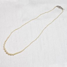 画像3: ゴールド・ダイヤモンド・パールネックレス 14金 (3)