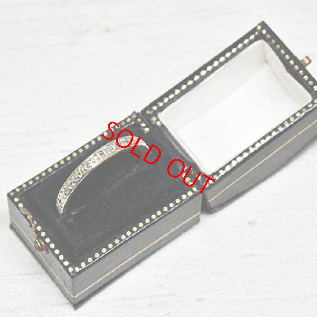 画像5: SOLD ホワイトゴールド・ダイヤモンド エタニティリング 9金 (5)