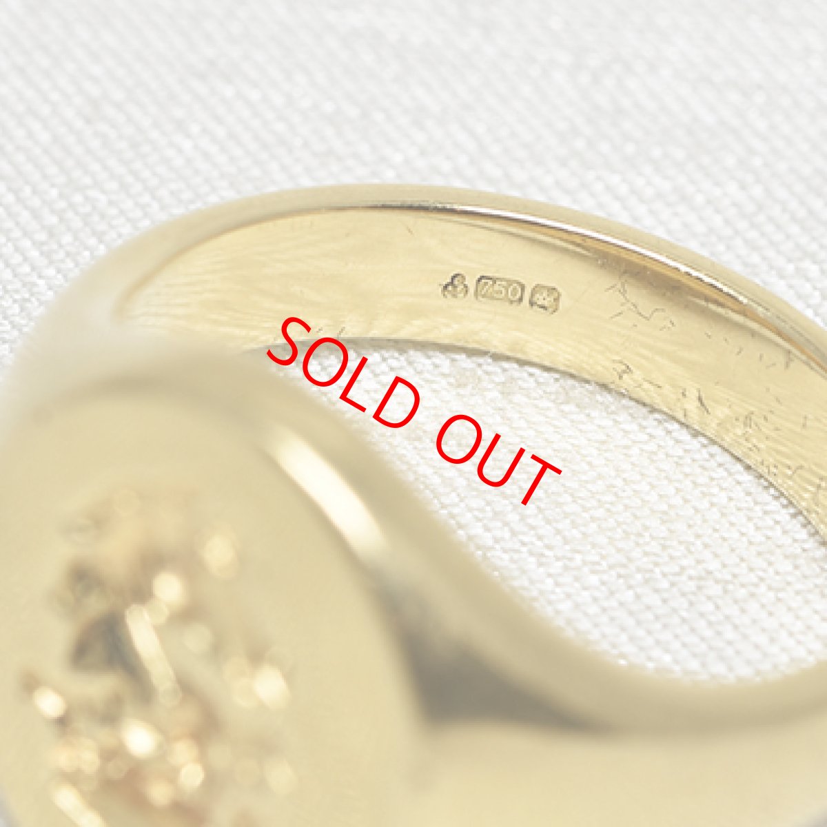 画像6: Sold ゴールドインタリオリング 18金 (6)