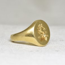 画像5: Sold ゴールドインタリオリング 18金 (5)