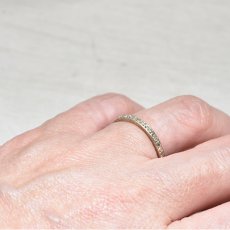 画像6: ホワイトゴールド・ダイヤモンド エタニティリング 9金 (6)