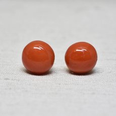 画像1: ゴールド・コーラルイヤリング 18金 (1)