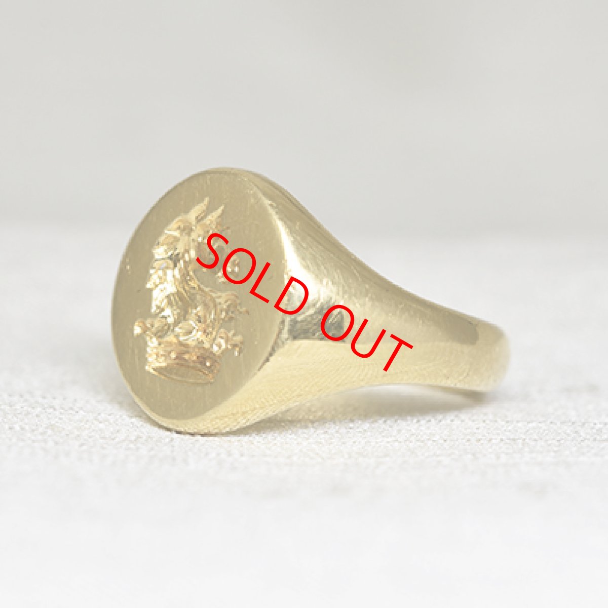 画像2: Sold ゴールドインタリオリング 18金 (2)