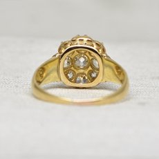 画像4: ゴールド・エナメルダイヤモンドリング18金 (4)