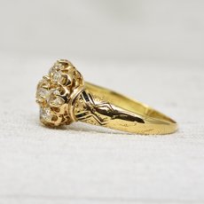 画像3: ゴールド・エナメルダイヤモンドリング18金 (3)