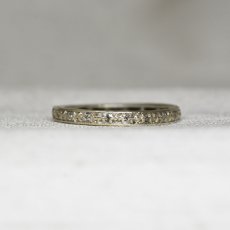 画像3: ホワイトゴールド・ダイヤモンド エタニティリング 9金 (3)