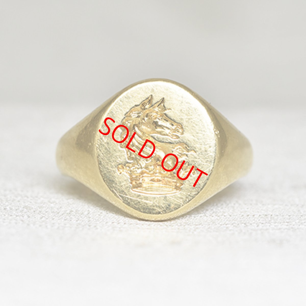 画像1: Sold ゴールドインタリオリング 18金 (1)