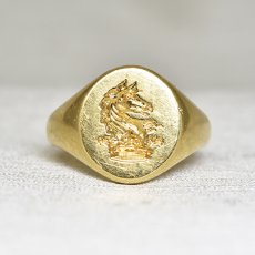 画像1: Sold ゴールドインタリオリング 18金 (1)