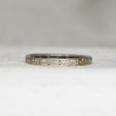 画像2: ホワイトゴールド・ダイヤモンド エタニティリング 9金 (2)