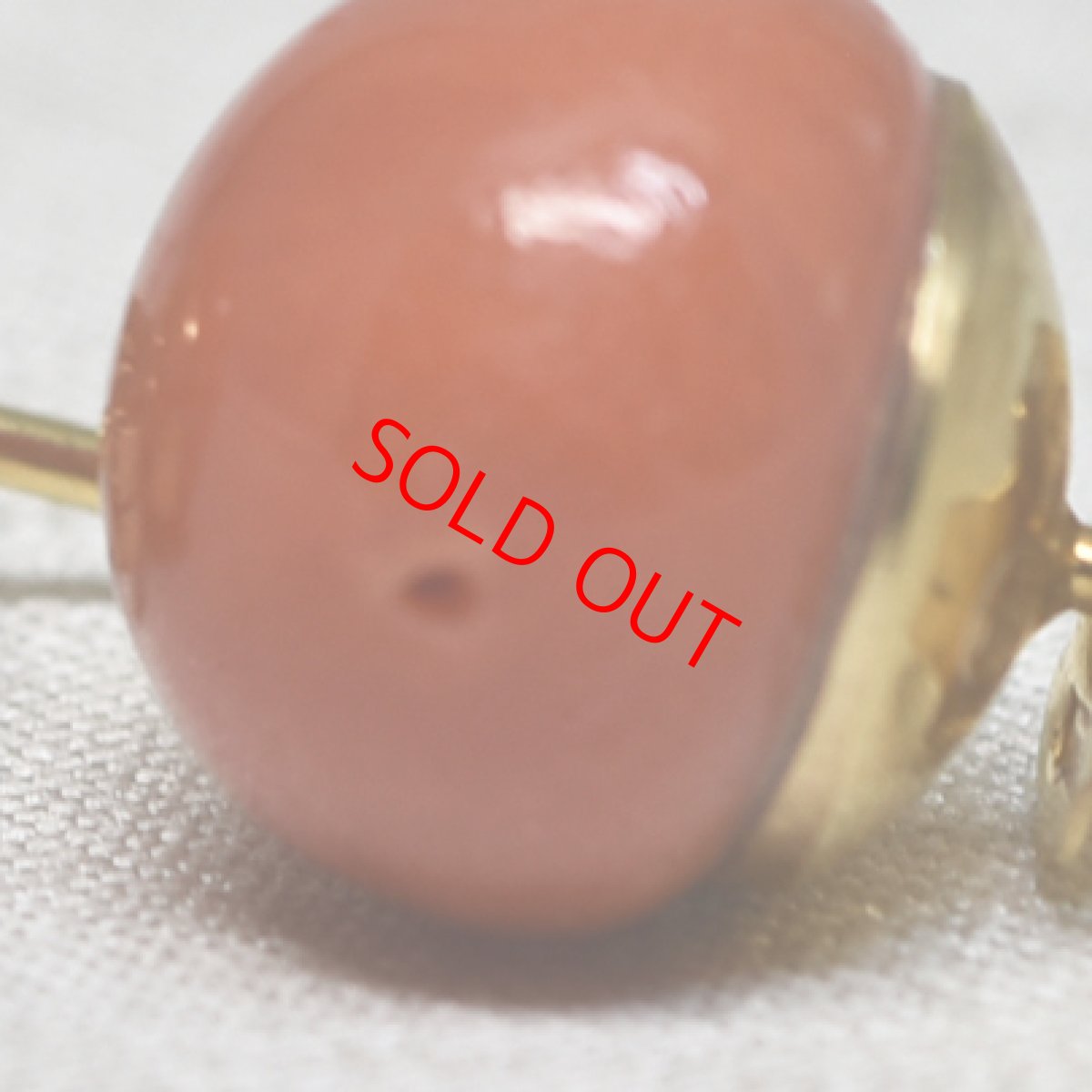 画像6: Sold ゴールド・コーラルイヤリング 18金 (6)