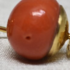 画像6: ゴールド・コーラルイヤリング 18金 (6)