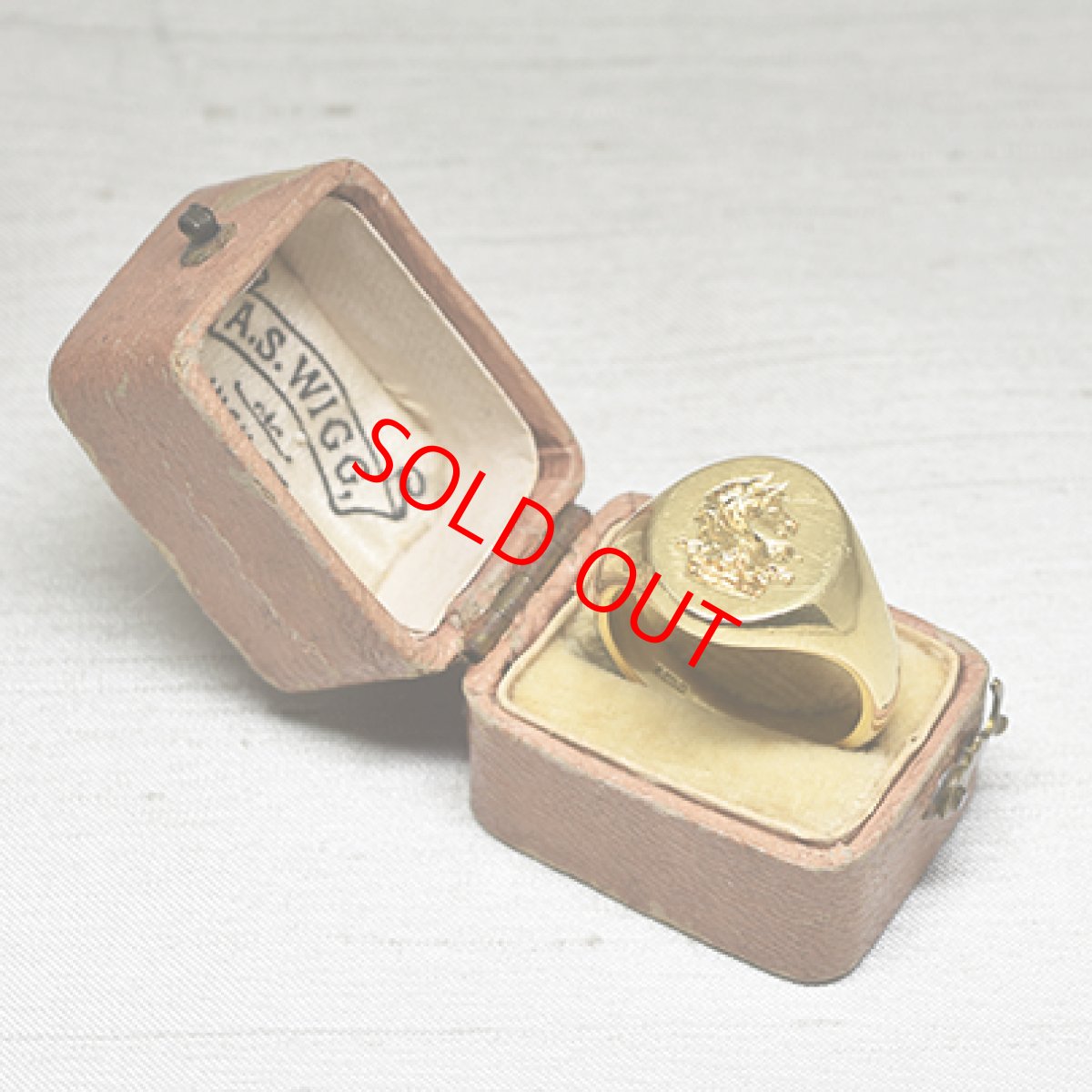 画像7: Sold ゴールドインタリオリング 18金 (7)