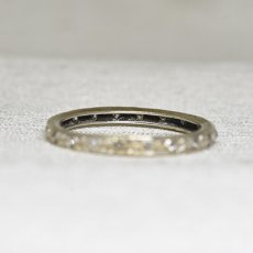 画像4: ホワイトゴールド・ダイヤモンド エタニティリング 9金 (4)