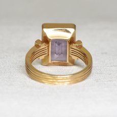 画像4: ゴールド・アメシストインタリオリング　18金 (4)
