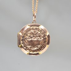 画像2: ゴールド,ロケットペンダント 9金 (2)