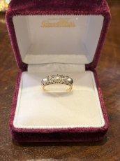 画像1:  For T  Gold. Diamond Pearl Ring (1)