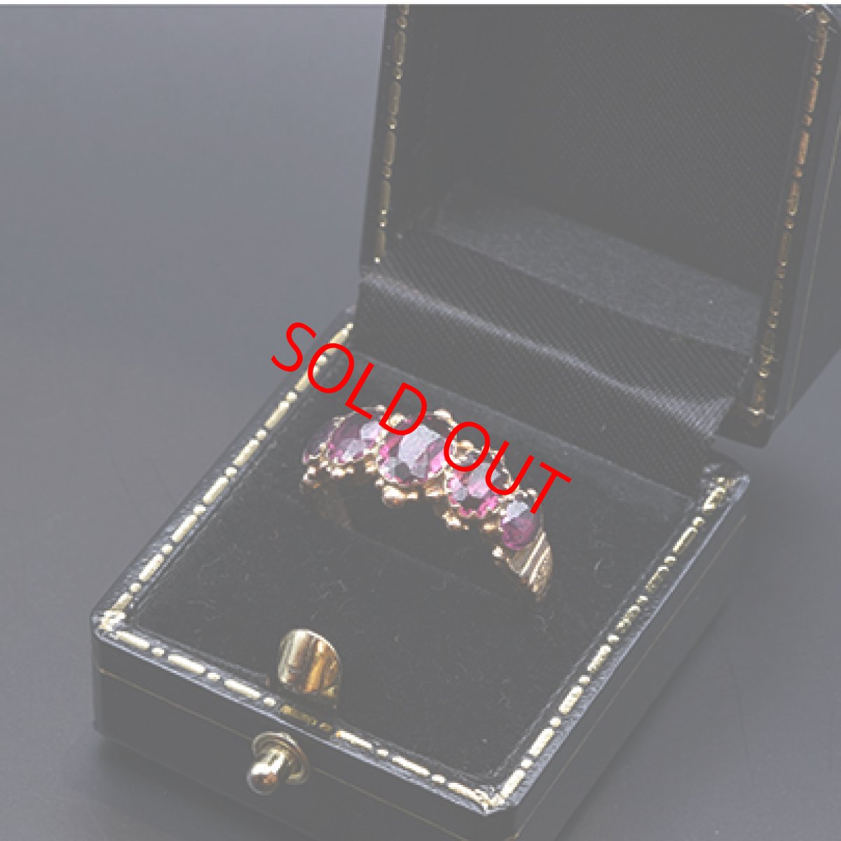 画像9: Sold ゴールド・ガーネットリング　9金 (9)