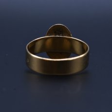 画像5: ゴールド・エナメル・ダイヤモンドリング　18金 (5)